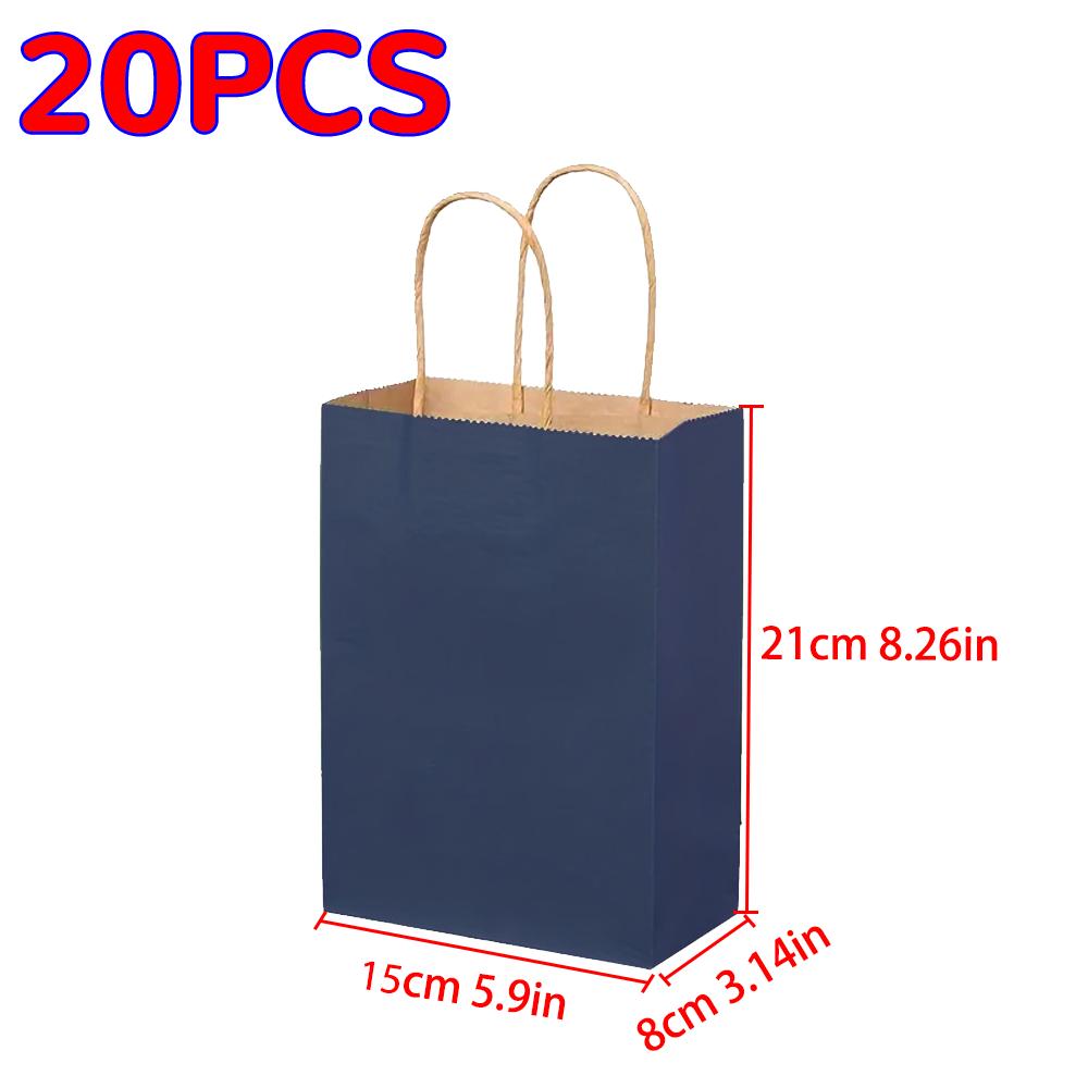 Kraft Bag Paper Gift Bags Reusable Grocery Shopping Bags for Packaing Craft Gifts Wedding Business Retail Party Bags