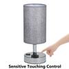 AC 110130V Lampa na noční stolek Stolní světlo Lampa na noční stolek Citlivá duální USB a duální zásuvka