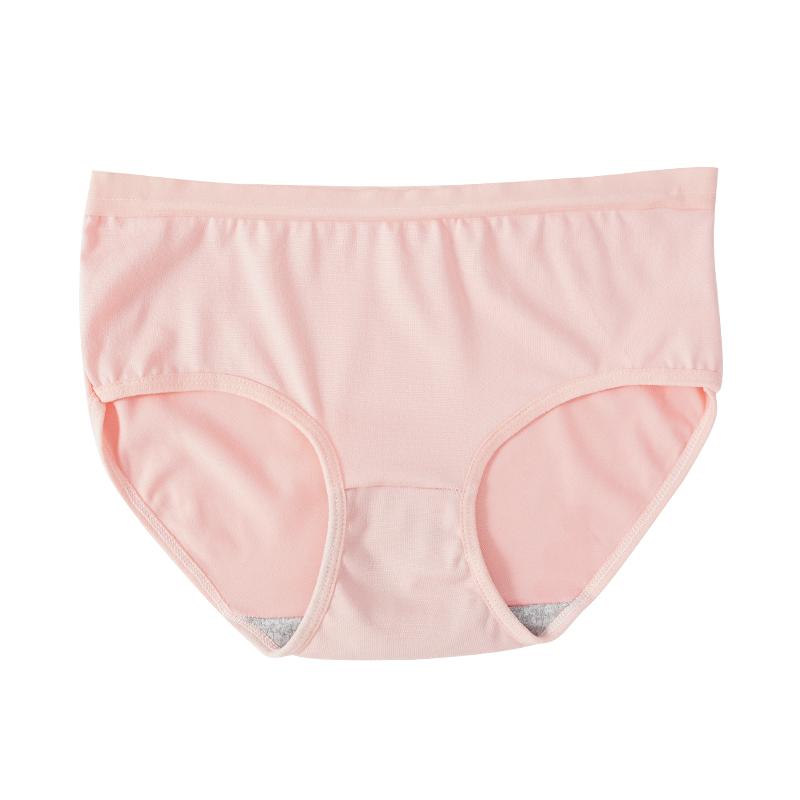 

Женское нижнее белье Хлопковая ластовица Однотонное Простое Со средней посадкой Удобные Девичьи трусики XL розовый