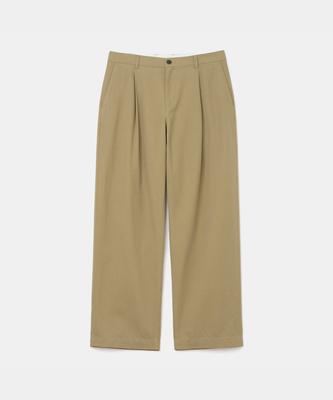 UNIFORM BRIDGE One Tuck Sports Pants Beige