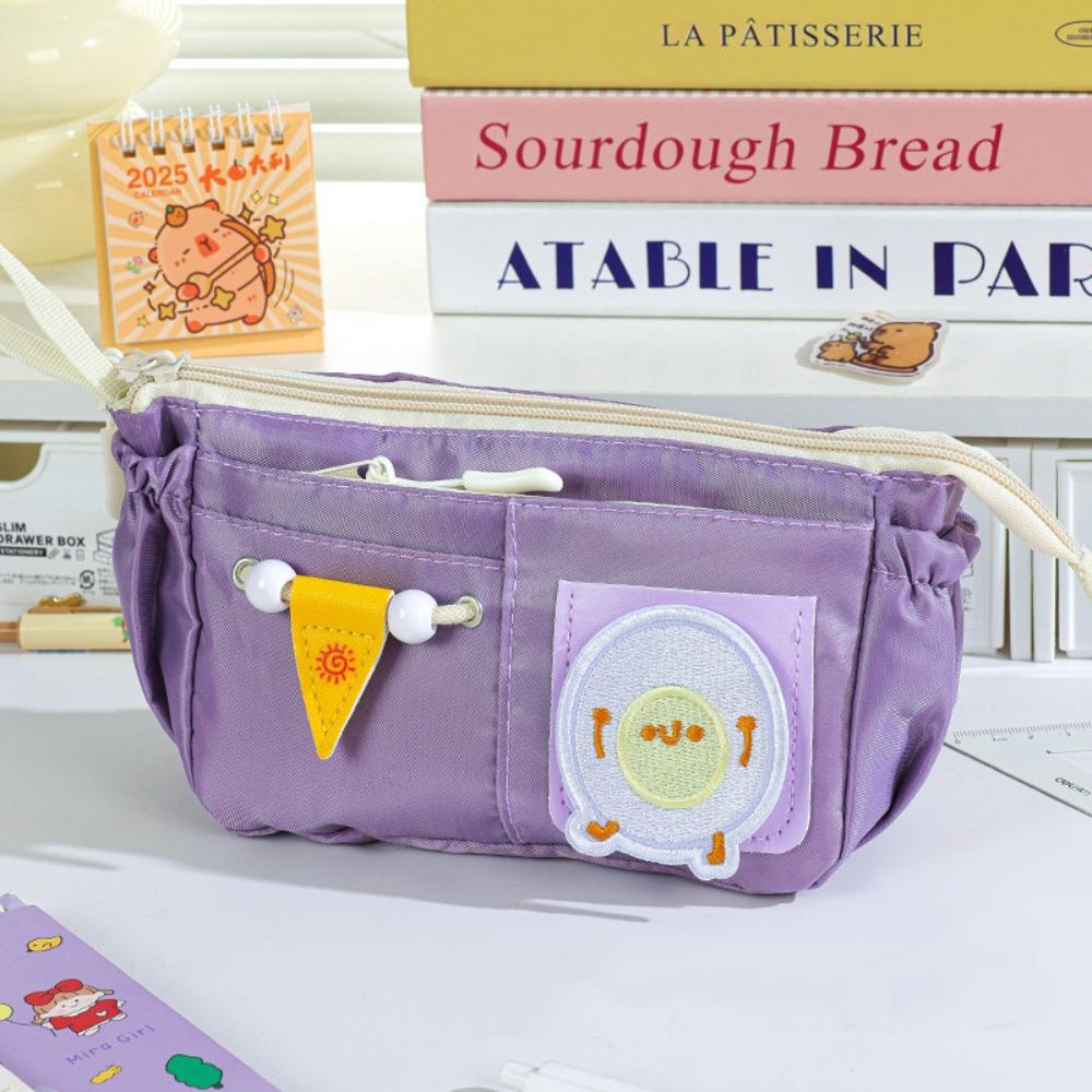 

Пенал большой вместимости 10 слоев органайзер для канцелярских товаров портативный пенал подарок фиолетовый