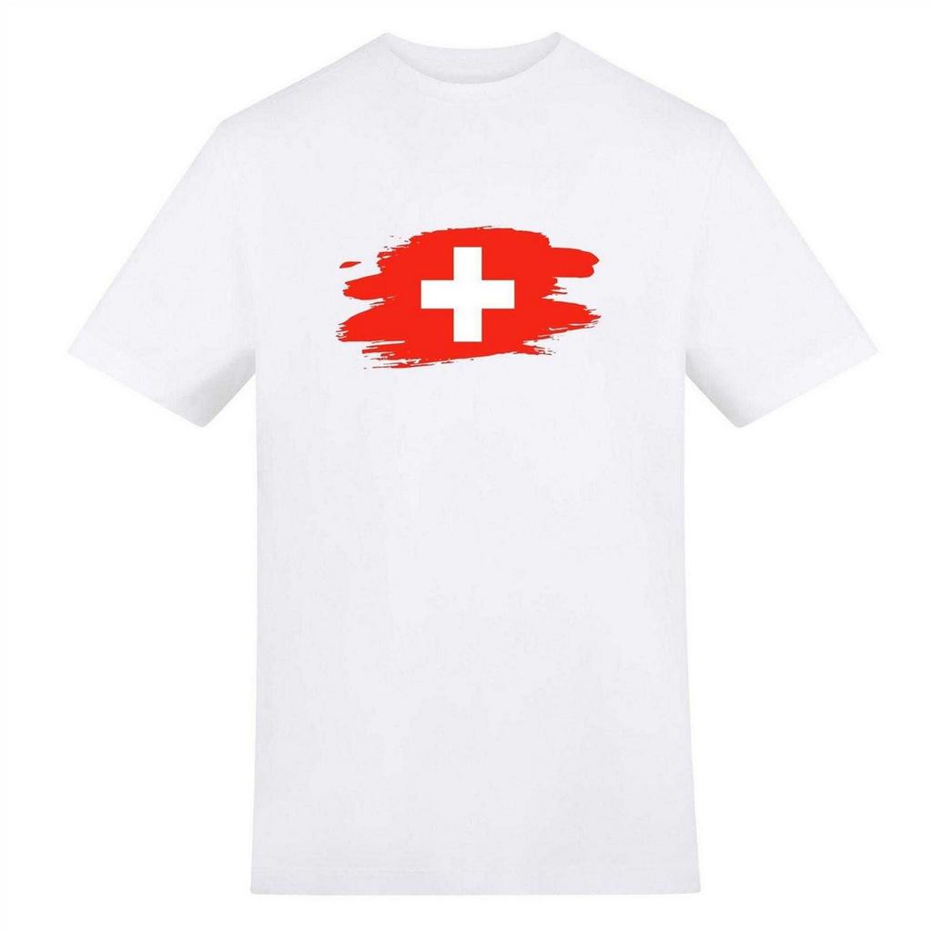 AWD Unisex Adult Switzerland Flag T-Shirt