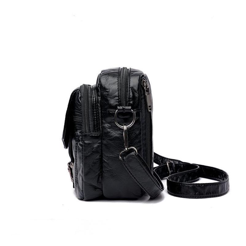 1Pc Ladies Messenger Bags Crossbody Casual PU Leather and Fashion Travel Shoulder Bag