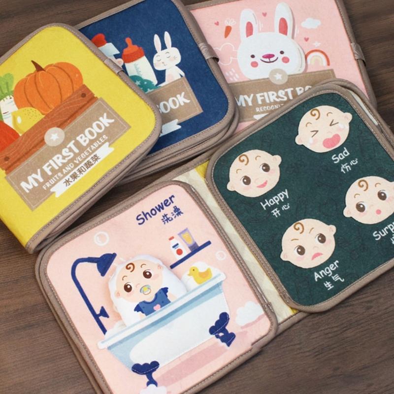 Soft Cloth Books for Toddlers Early Education Supplies Touch and Feel Books for Early Children Development