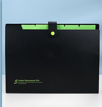 A4 Folders Plastic Envelopes Multi-layer Folder Plastic Folder Bag Business Multifunctional File Bag Extension Office Supplies