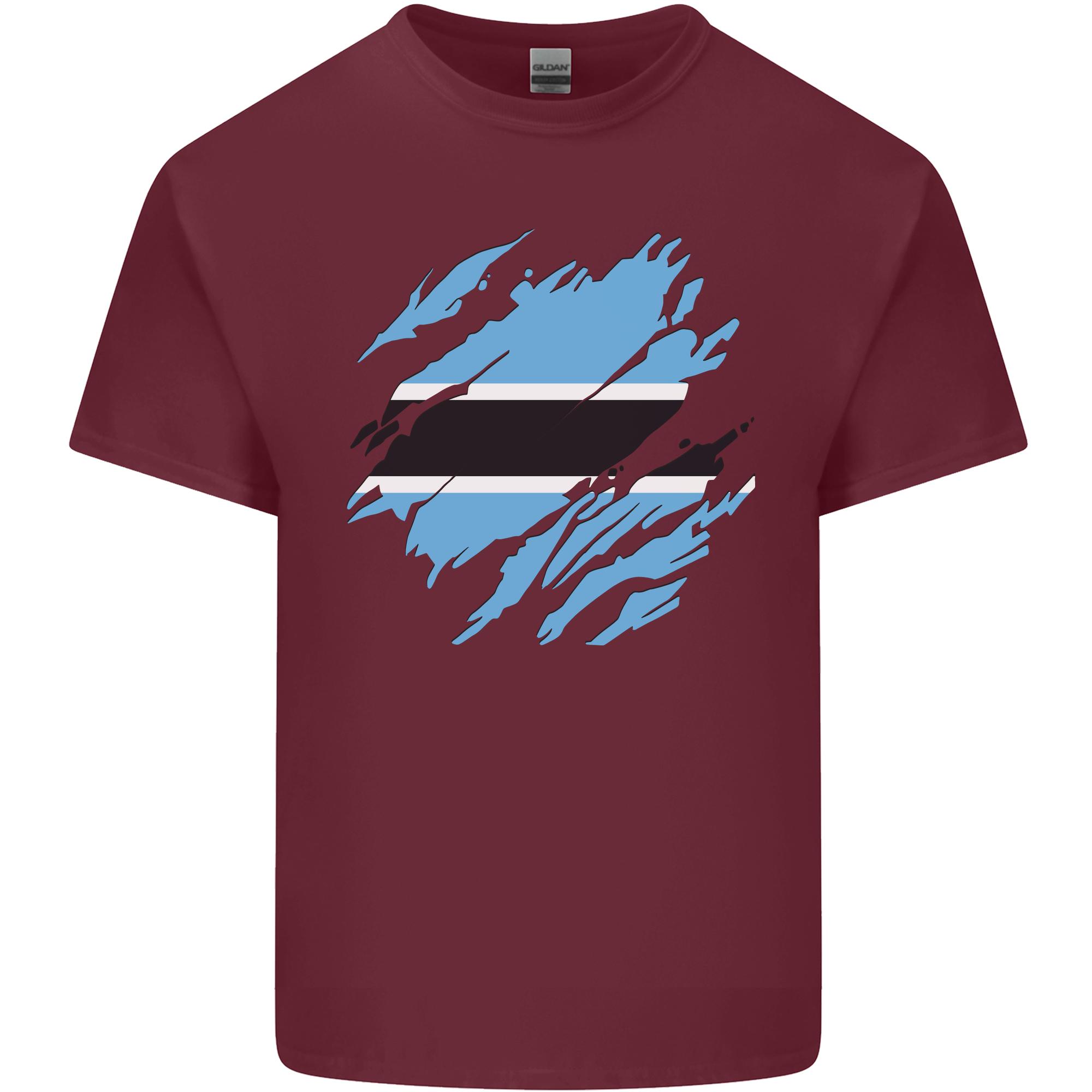 Torn Botswana Flag Batswana Day Football Unisexs Light Cotton TShirt S