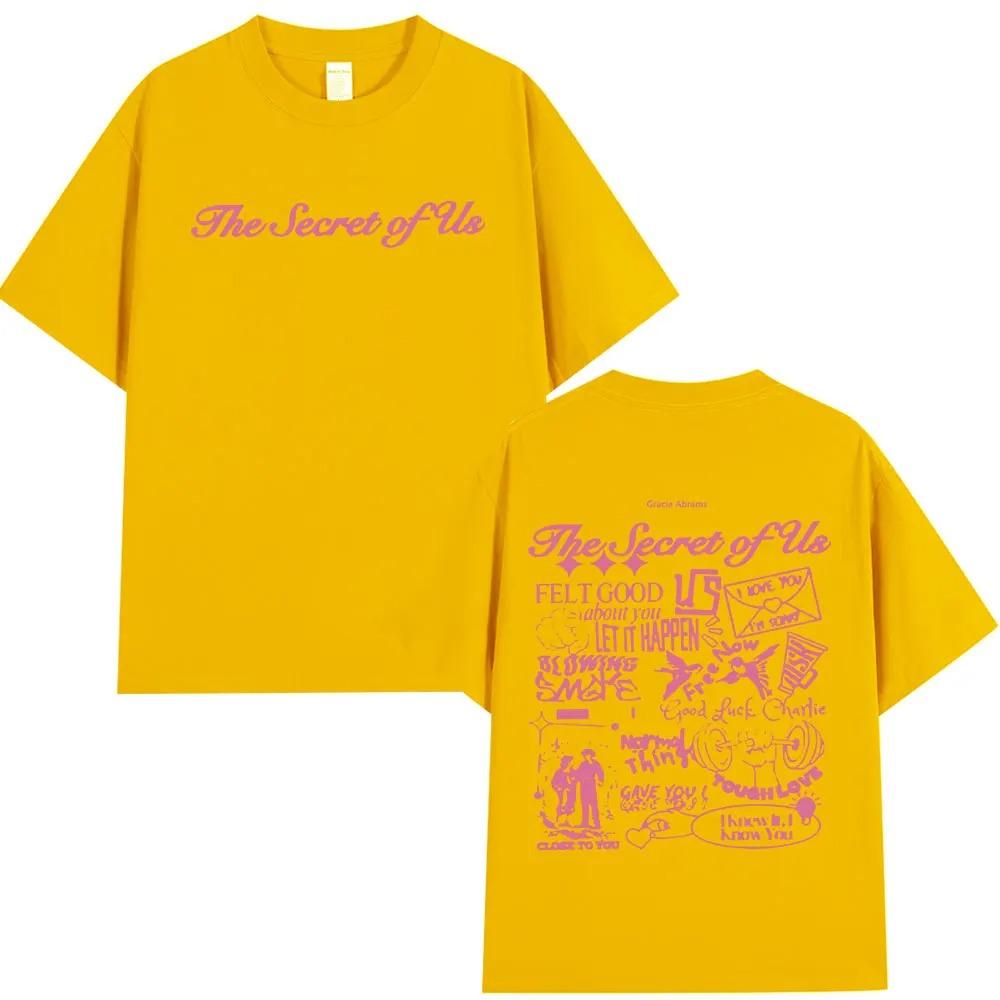 Gracie Abrams The Secret of Us T Shirt Men Women Cotton Casual Short Sleeves T-shirt Fashion Hip Hop Harajuku Oversized T-shirts