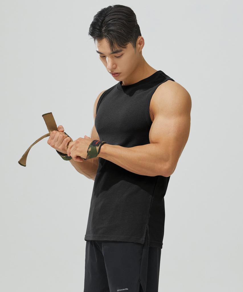 Beullaegmonseuteopis Cotton Poly Health Sleeveless (Black) / Bm230107