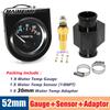 Car Water Temperature Gauge With Water Temp Joint Pipe Sensor Adapter 1/8NPT 52mm Temperatura Moto Internal replacement parts