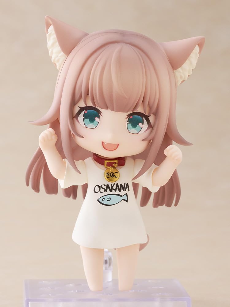 GOLDENHEAD PLUS Nendoroid My Cat is a Girl and Cute Kinako Plastic Painted Movable Figure She's Non-scale