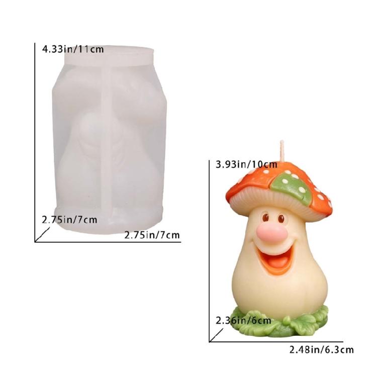 Food Safe Silicone Mushroom Mould Suitable For Baking And Creative Activity