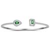 Waterproof Cubic Zirconia Cuff Bracelet Handmade Adjustable Open Bangle  Female Lady Girl