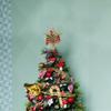 Christmas Tree Star Topper Exquisite Five-Pointed Solid Color Star Adornment Holiday Decoration Xmas Tree Decoration