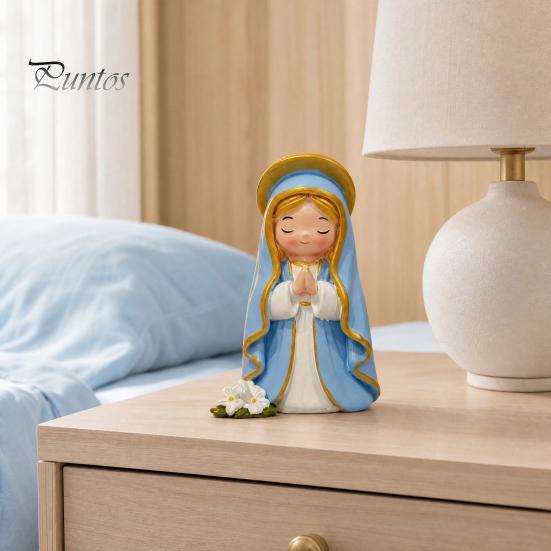 Statua da Giardino in Resina, Statuine di Bambine Carine, Mini Statuetta da Collezione in Preghiera, Decorazione per Camera da Letto Piccole Statue Ornamenti per Casa Ufficio Scrivania
