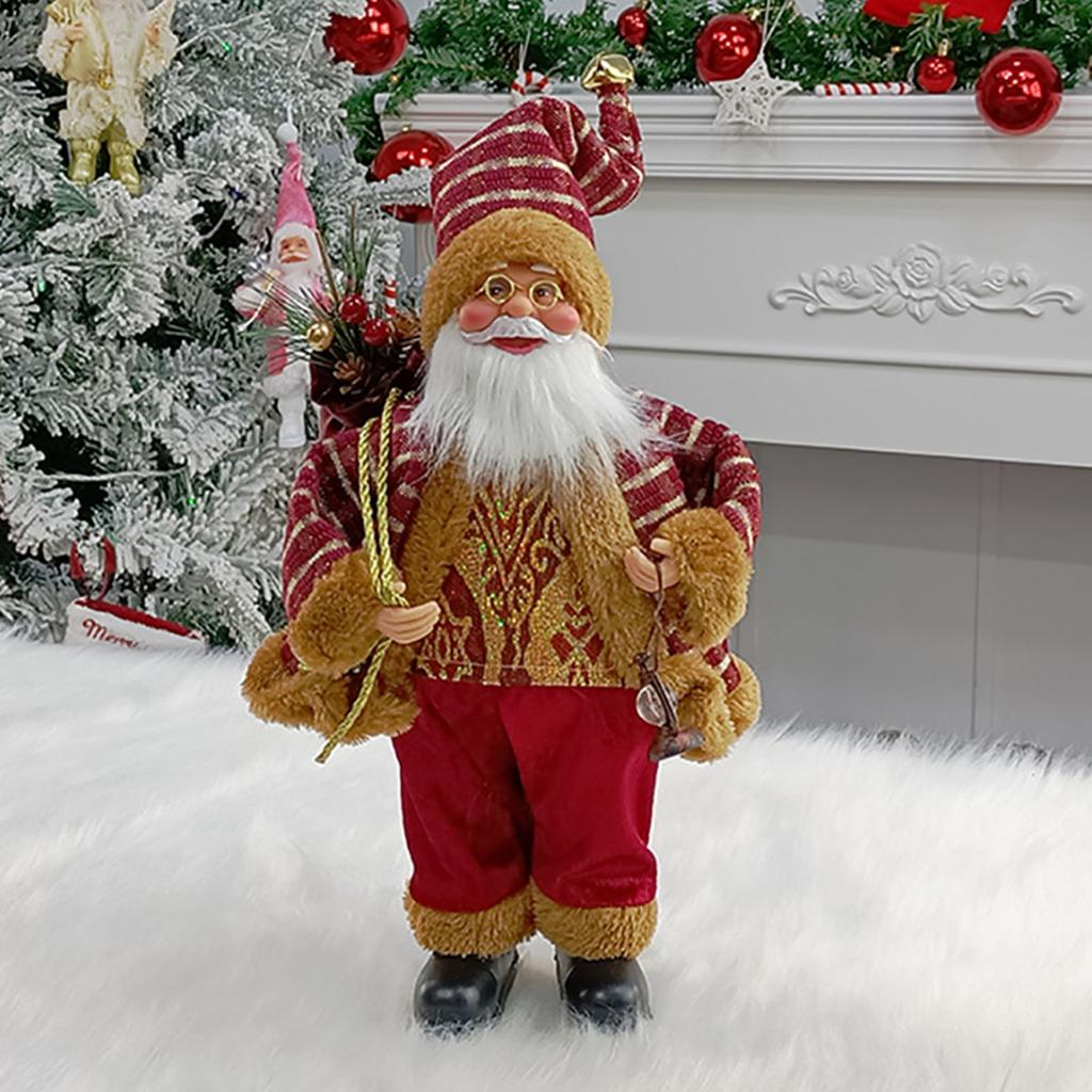 Weihnachten Sitzend Stehend Weihnachtsmann Figuren Puppe Niedlich 12 Zoll Weihnachtsbaum Party Ornament Tisch Büro Kamin Heimdeko