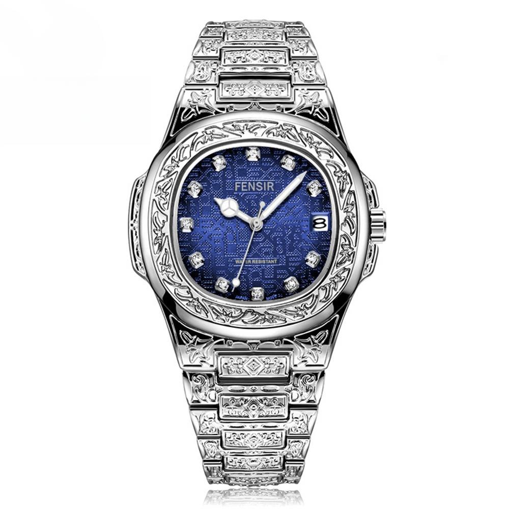 Men's Unique Luxury Retro Steel Strap Design Watches 2025 Unusual Sport Waterproof Watch For Man WristWatch Clock Reloj Hombre