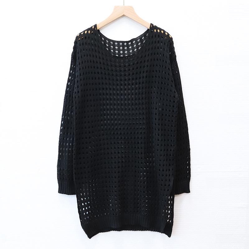 

Новый летний европейский и американский вязаный свитер с цветочным узором - Сексуальный пляжный топ-бикини для женщин One Size чёрный