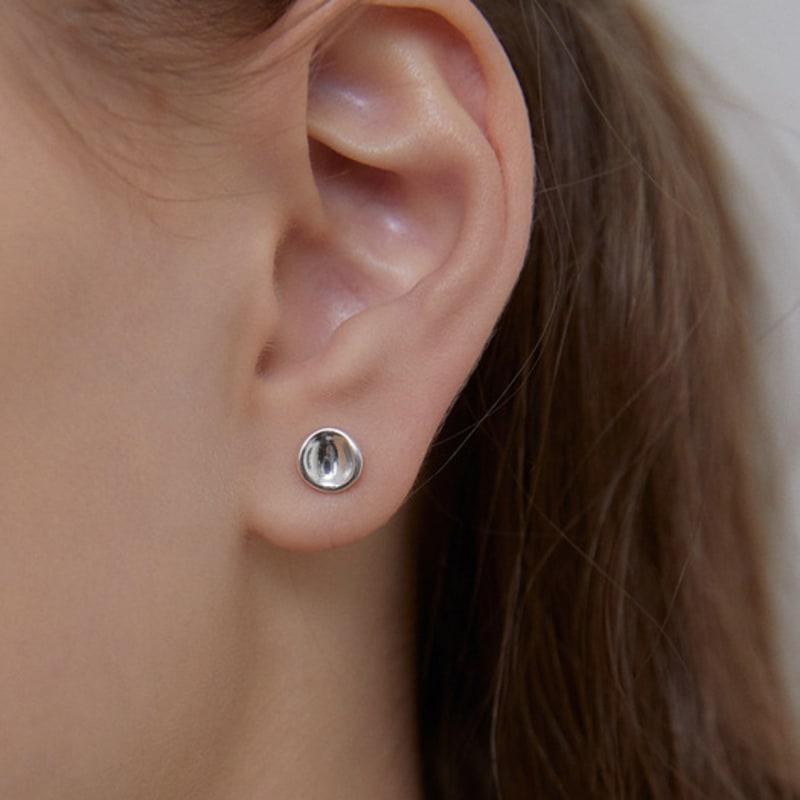 Primaute [Silver925]Hole Round Earring