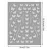 Shell Light White Butterfly Nail Stickers Glitter Adhesive Sticker Art Decoration Cute Diy Salon For Home Use High Quality