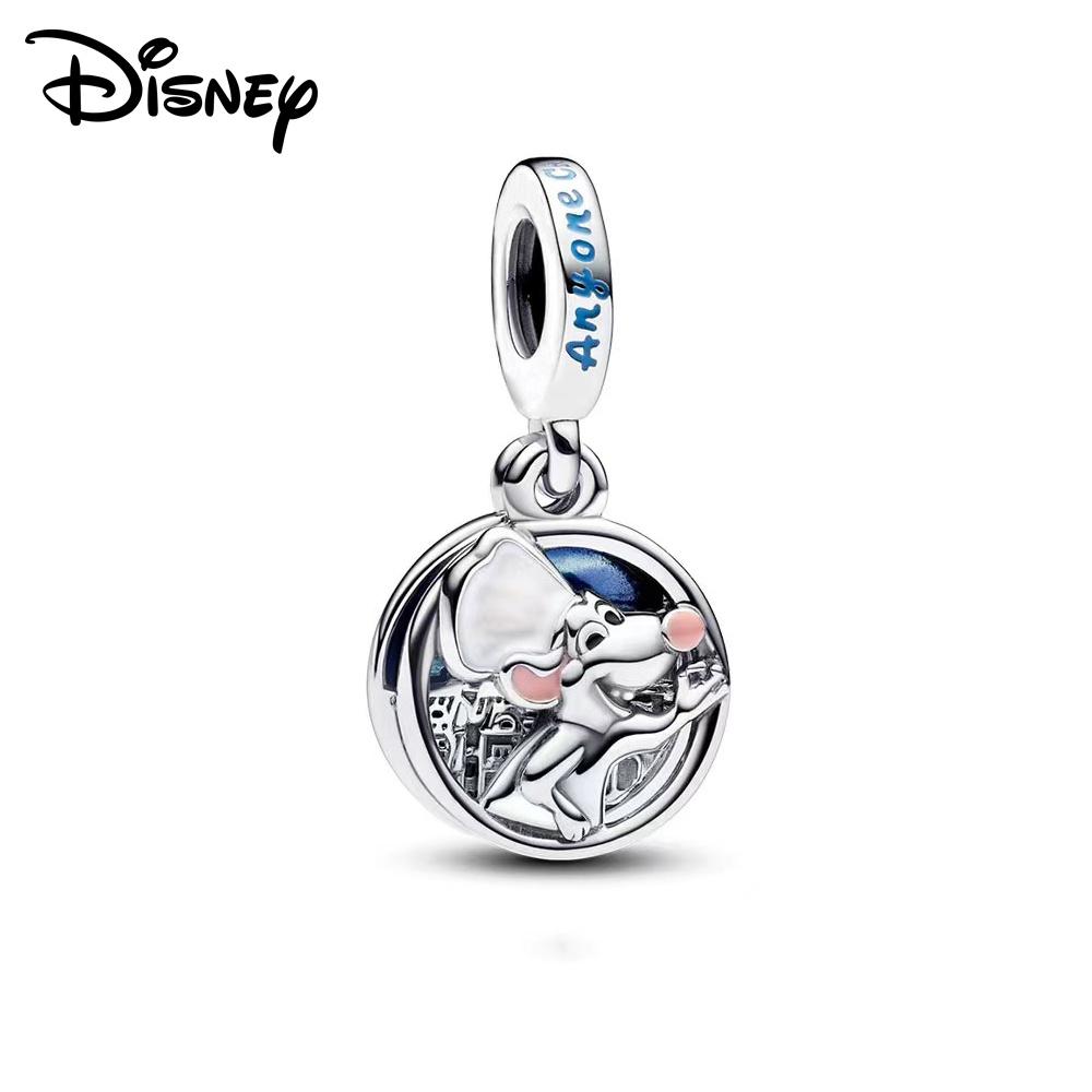 

Disney 925 Silver Mickey Stilch And Winnie Bear Pendant Beads Suitable For Original Diy Bracelets Exquisite Jewelry Gifts