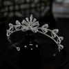 Korean New Style Exquisite and Compact Bow Bride Wedding Crown Headdress Crown Tiara Hair Accessories