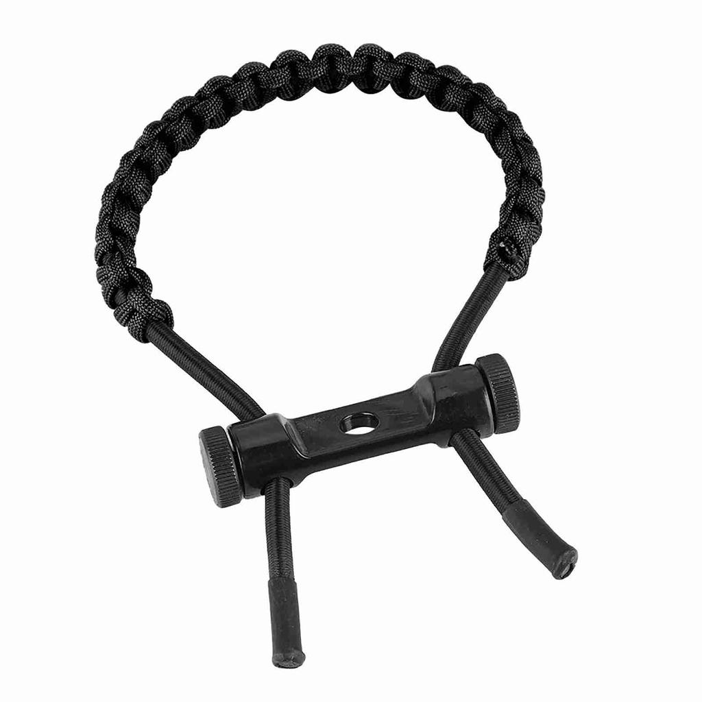 1Pc Archery   Compound Bow Wrist Sling   Cord Rope For Adult (Black)