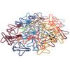 Metal Paper Clips Assorted Colors Medium Size Memo Bookmark Craft Supplies for Office School Scrapbooking Materials