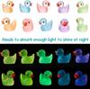 200/100Pcs Luminous Mini Ducks Moss Microlandscape Miniature Duck Figurines Fairy Garden Accessories Home Decor Glow In The Dark