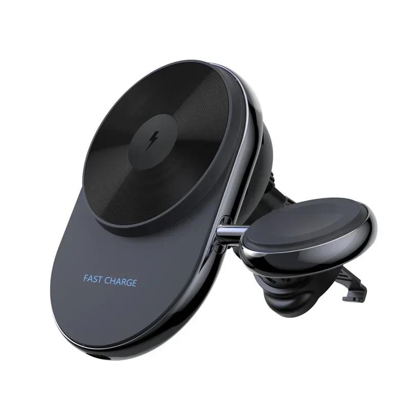 

2 in 1 Magnetic Wireless 360° Rotation Car Charger Phone Watch Cooler Air Vent Bracket for iPhone 16 15 iWatch 10 Fast Charging