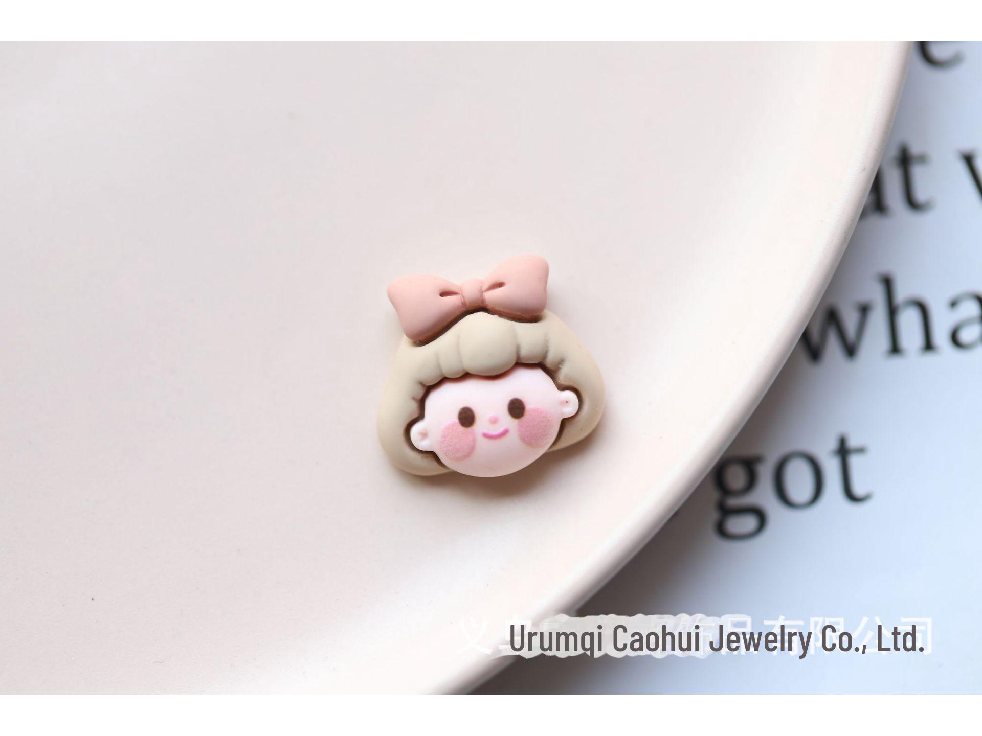 

Розовый бант из кофейной вишни, DIY аксессуары для украшений для маленьких девочек Approx. 2.0-2.5 cm