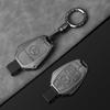 CSB1 New 3 Buttons for Mercedes Benz A B C E S G Class W204 W205 W212 W213 GLC GLA CLA Carbon Fiber Car Key Case Cover Shell Keychain