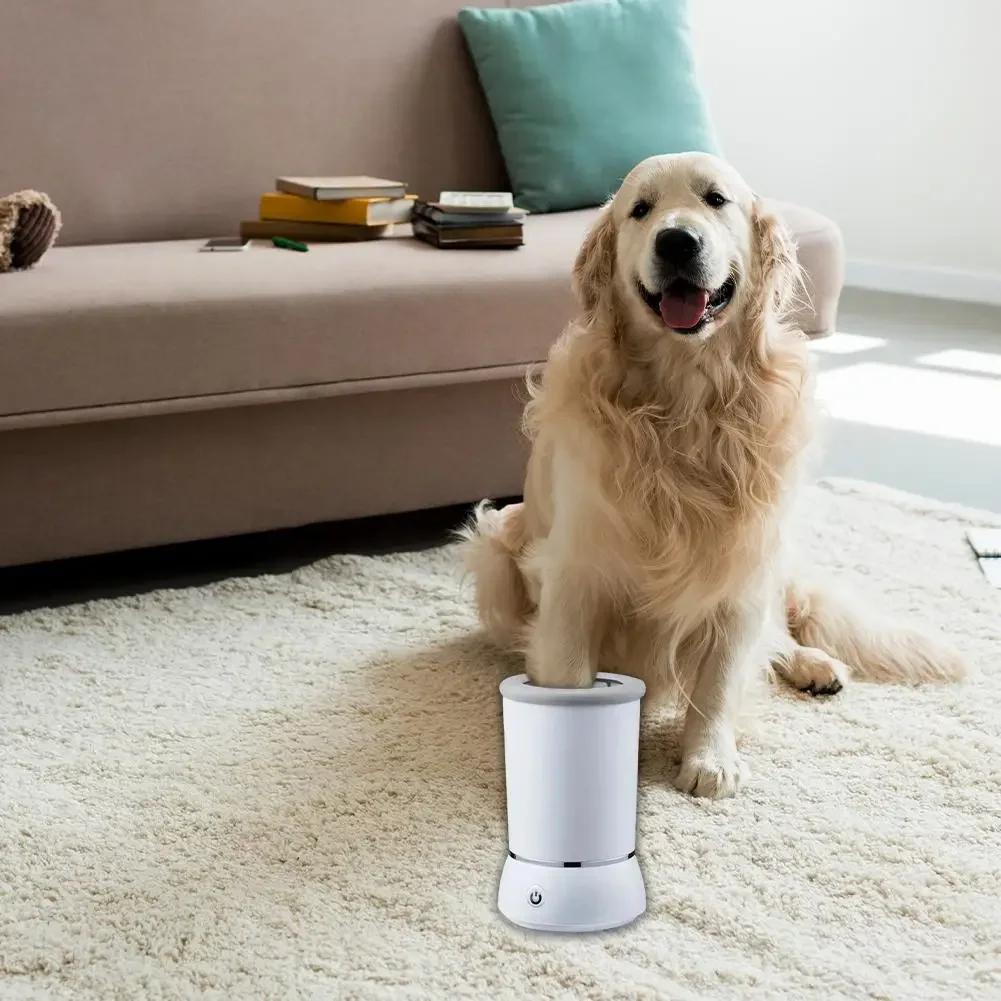Automatic Dog Paw Cleaner Pet Foot Paw Washer Electric Paw Massager USB Charging for Small Medium Large Dogs Pet Foot Washer Cup