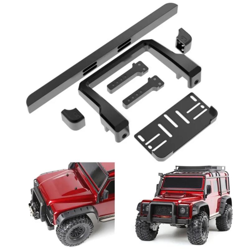 RC Car Classic Metal Front Rear Bumper for 1/10 RC Crawler Traxxas TRX4 TRX-4 Defender Upgrade Auto