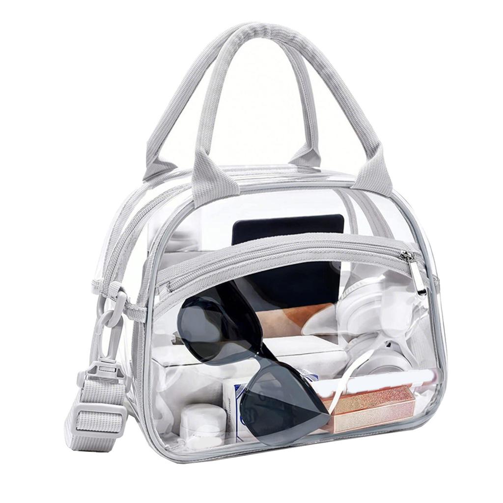 Przezroczysta kosmetyczka z regulowanymi paskami Podróżna kosmetyczka Duża pojemność Kosmetyczka Wodoodporna Kosmetyczka do mycia dla kobiety