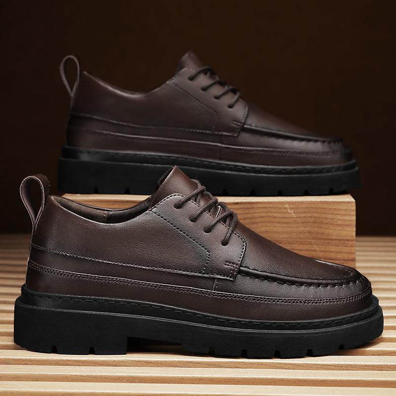 Classic Brand Men's Genuine Leather Shoes High-end Business Shoes Banquet Men's Formal Shoes Commuting Casual Shoes Soft Soles