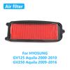 For HYOSUNG GV125 Aquila 2000-2010 GV250 Aquila 2009-2016 Motorcycle Air Filter Engine Intake Cleaner Element Replacement