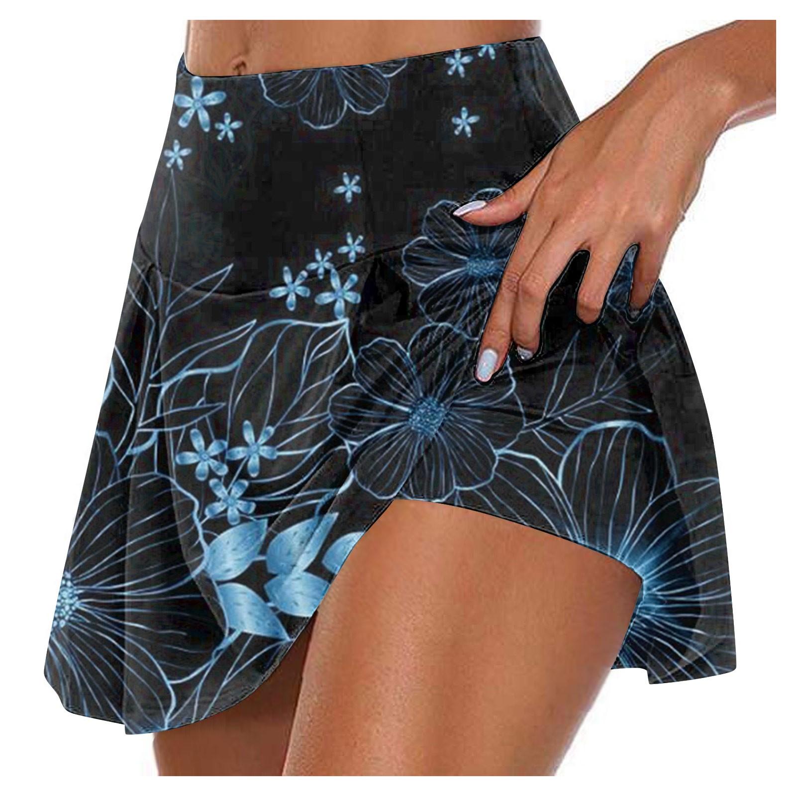 

Женские спортивные эластичные плиссированные теннисные юбки для бега, йоги, внутренние шорты, эластичные спортивные шорты для гольфа XXXXXL