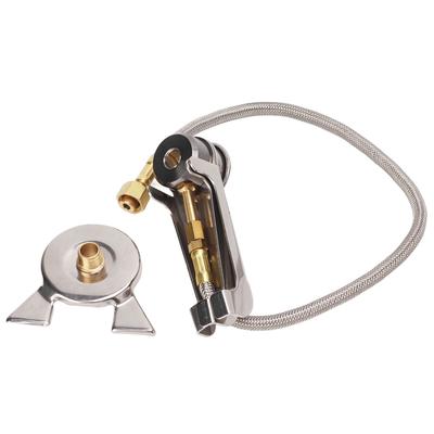 Outdoor-Dreibein-Gaskocheranschluss, faltbarer, hitzebeständiger tragbarer Campingkocher, langer Tankadapter für Outdoor-Aktivitäten