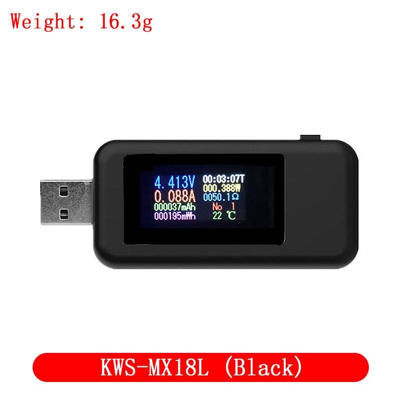 10 in 1 USB ტესტერი DC ციფრული ვოლტმეტრი ამპერიმეტრი დენის ძაბვის მრიცხველი ამპერი ვოლტ ამმეტრი დეტექტორი Power Bank დამტენის ინდიკატორი
