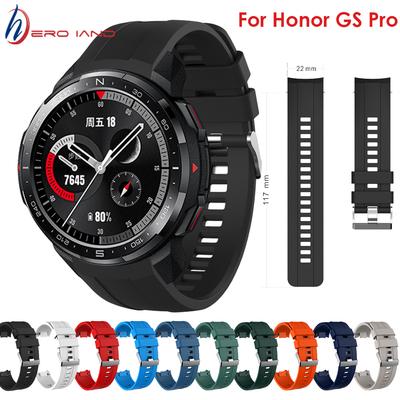 Для Huawei Honor GS Pro Watch Band 22mm Sport Силіконовий смарт-браслет Браслет для Honor GS Pro Ремінець для годинника найвищої якості