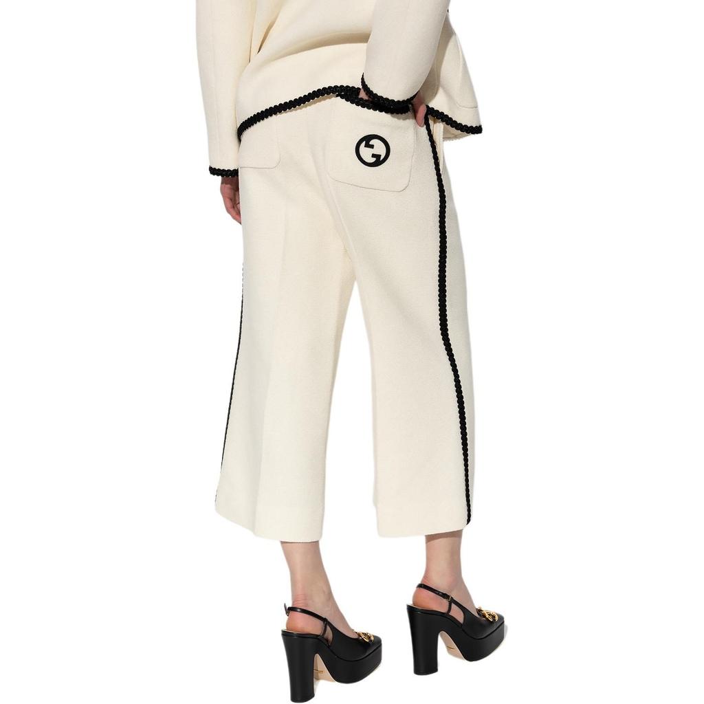 Gucci Wide Leg Tweed Trousers 748172-ZANJC-9169