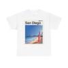 San Diego Retro Skyline Graphic T Shirt Cotton Tee Apparel New