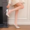 Scarpe a Tacco Alto Stiletto a Punta Metallizzata Autunnali Moda Slip-on Antiscivolo Resistenti all'Usura
