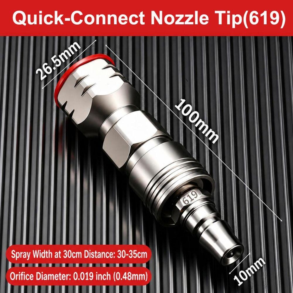 Pressure Fed Airless Sprayer Nozzle Stainless Steel Paint Nozzle  Putty Application