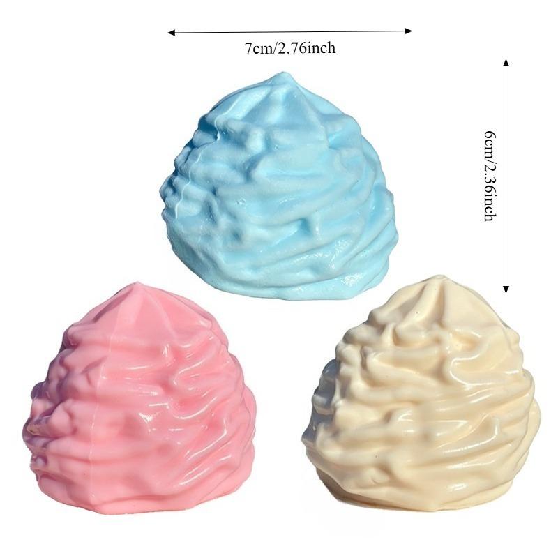 Crunchy Cream Building Block Squishy Toy Soap Ball Soft Butter Stress Relief Squeeze Peanut Crispy Sound Fidget Toy for Adults
