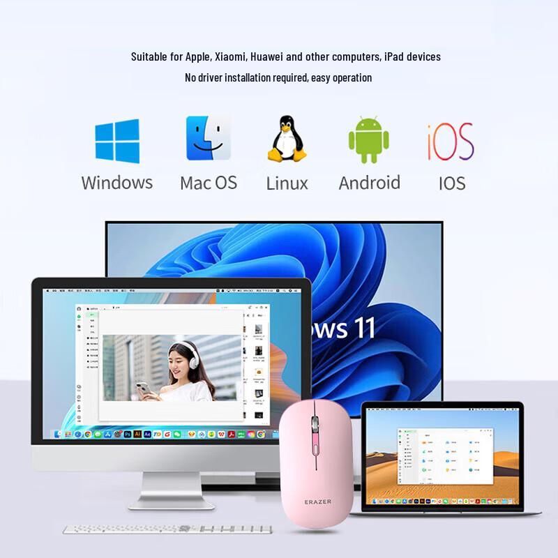 Lenovo N500Pro Dual-Mode Wireless Rechargeable Mouse