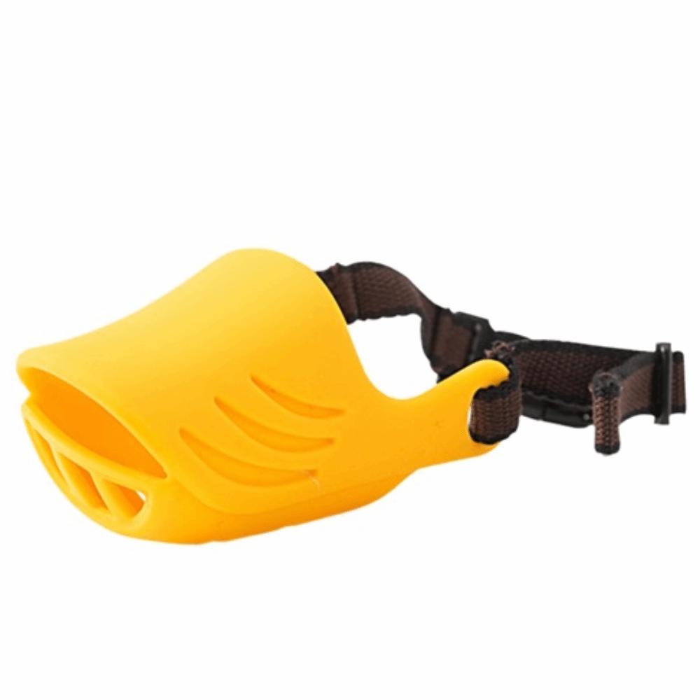 

Удобный намордник для собаки Регулируемый ремешок Намордник для маленькой собаки Предотвращает укусы S жёлтый