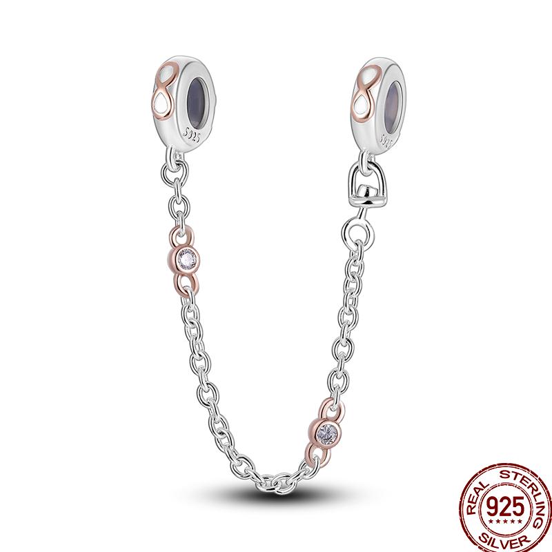 Copper Shiny Zircon Chain Series Beaded Beads Suitable For Pan Original Bracelet Diy Jewelry Gift