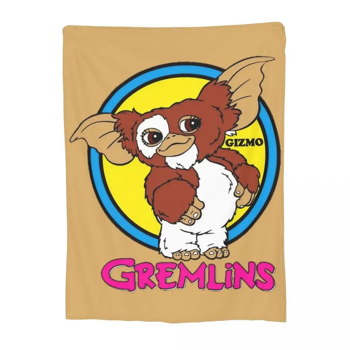 

Винтажное одеяло Gremlins Gizmo Mogwai Коралловый флис Плюшевое Текстиль Декор Ужасы Уютное Легкое одеяло для дома Улицы Покрывало 75x90cm