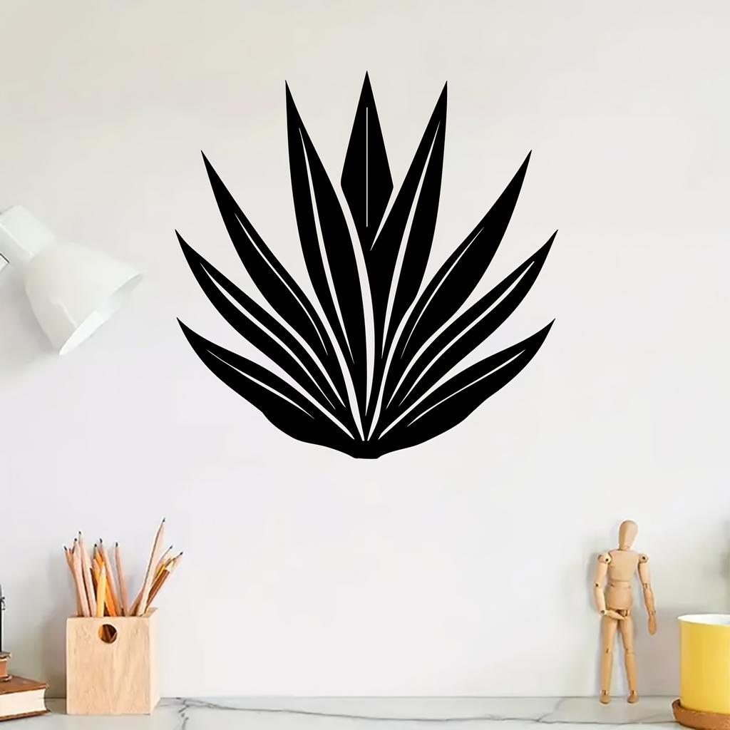 1pc Agave Metal Wall Art Sculpture Mural Plant Decor Weather Resistant Home Gift